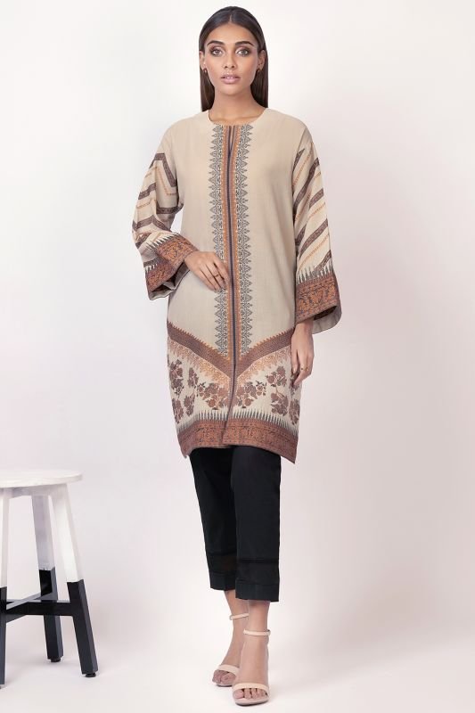 Dyed Jacquard Kurti