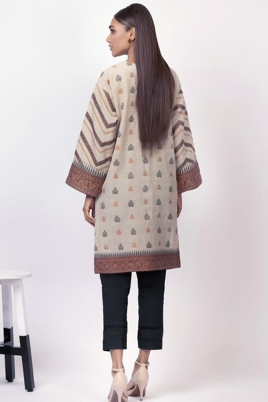 Dyed Jacquard Kurti
