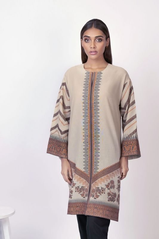 Dyed Jacquard Kurti