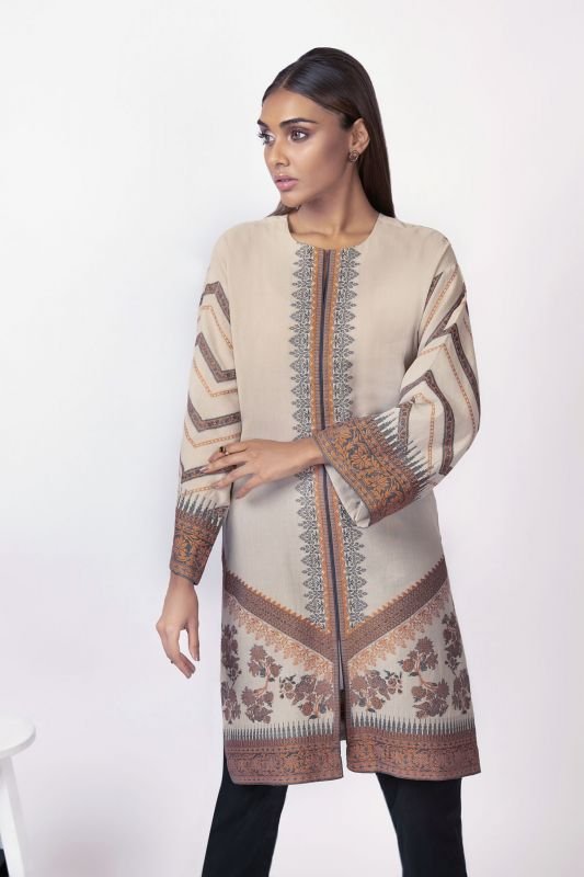 Dyed Jacquard Kurti