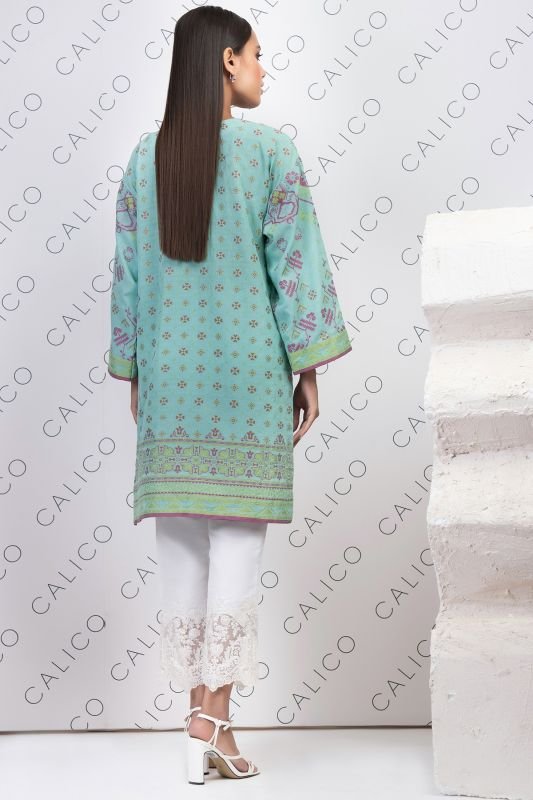Dyed Jacquard Kurti