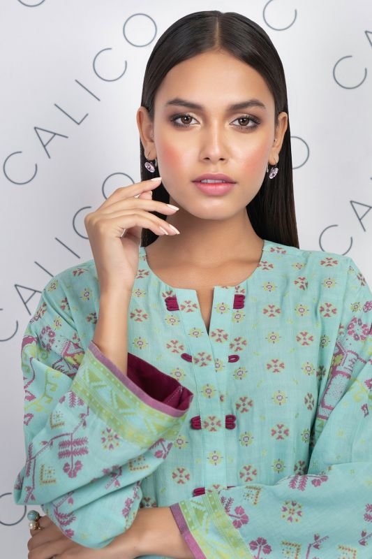 Dyed Jacquard Kurti