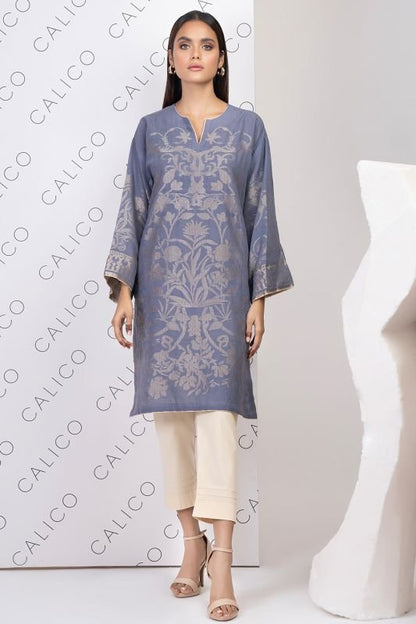 Dyed Jacquard Kurti