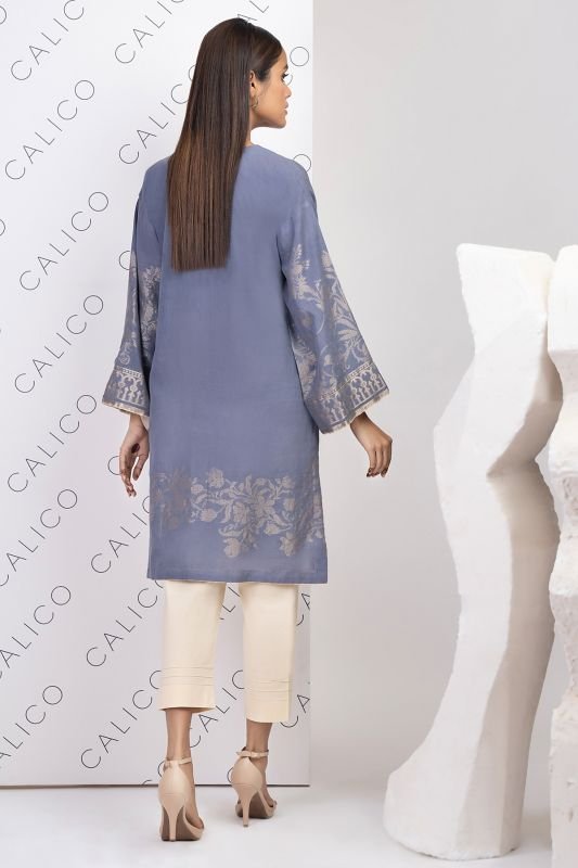 Dyed Jacquard Kurti