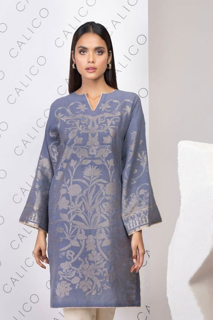 Dyed Jacquard Kurti