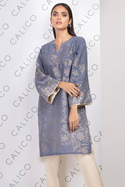 Dyed Jacquard Kurti