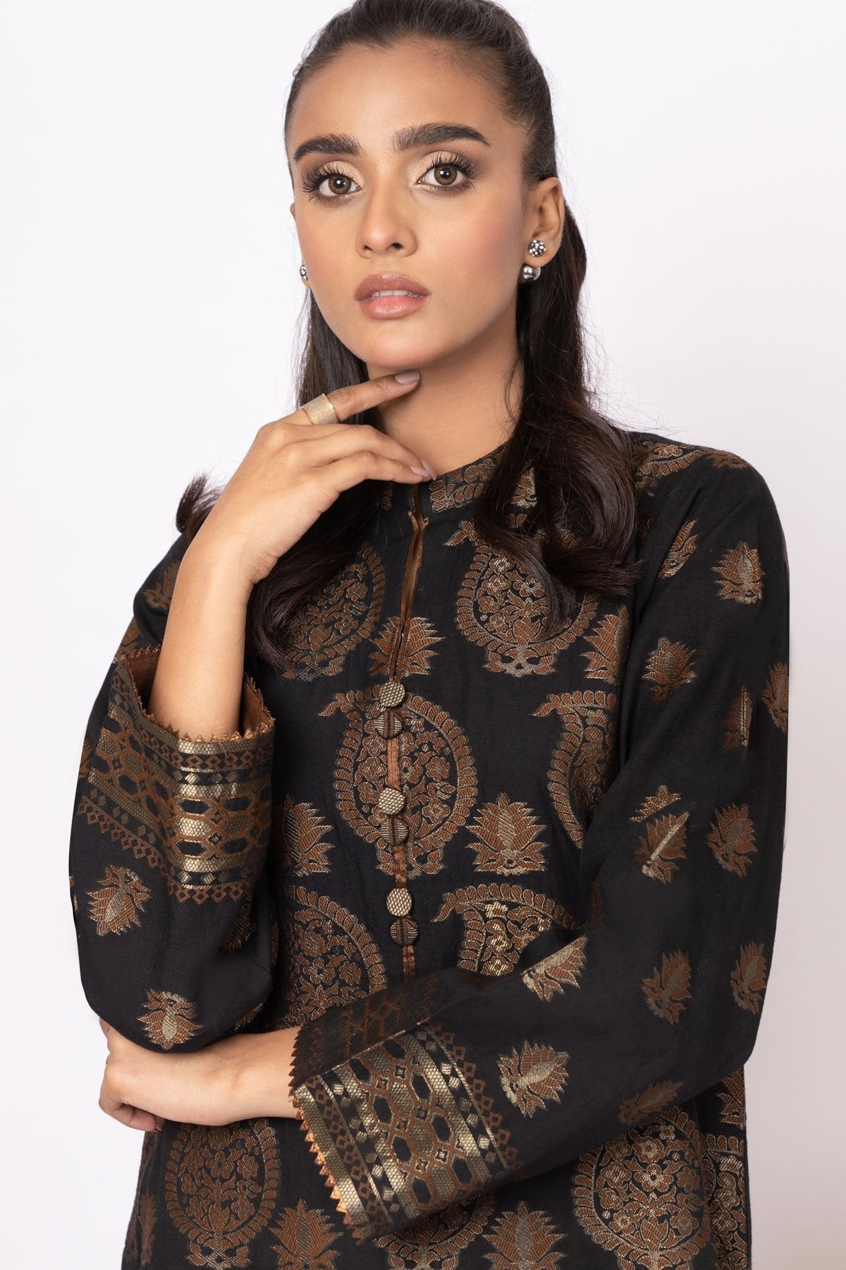 Alkaram - Printed Jacquard Kurti