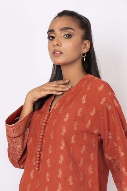 Alkaram - Dyed Jacquard Kurti