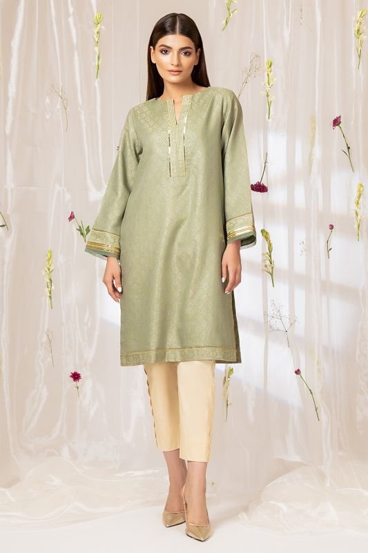 Dyed Jacquard Kurti
