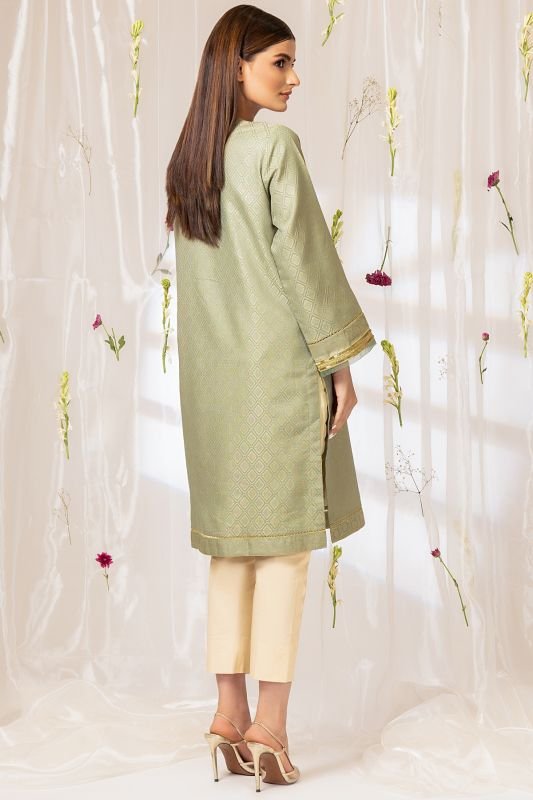 Dyed Jacquard Kurti