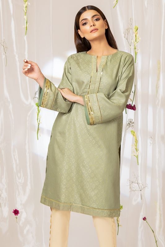 Dyed Jacquard Kurti
