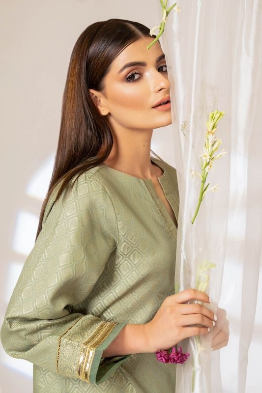 Dyed Jacquard Kurti