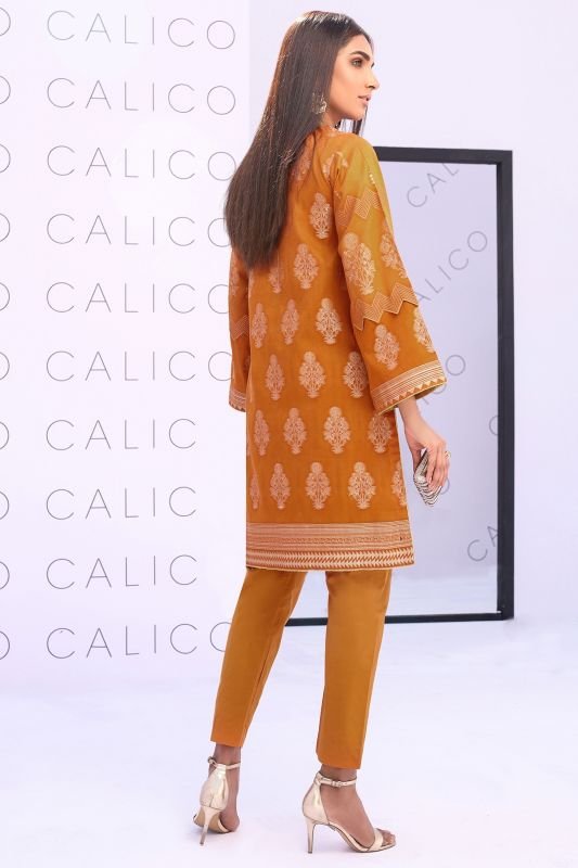 Dyed Jacquard Kurti-XS