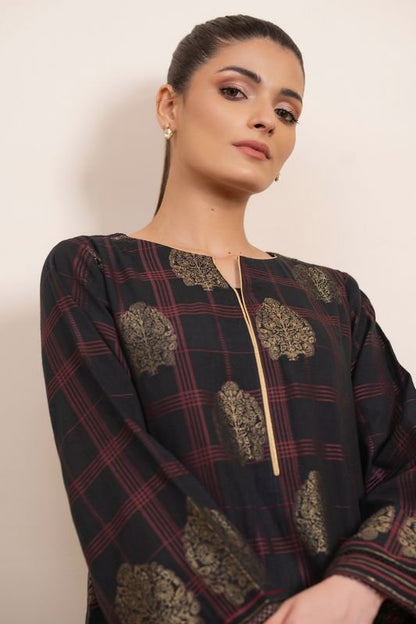 Dyed Jacquard Kurti