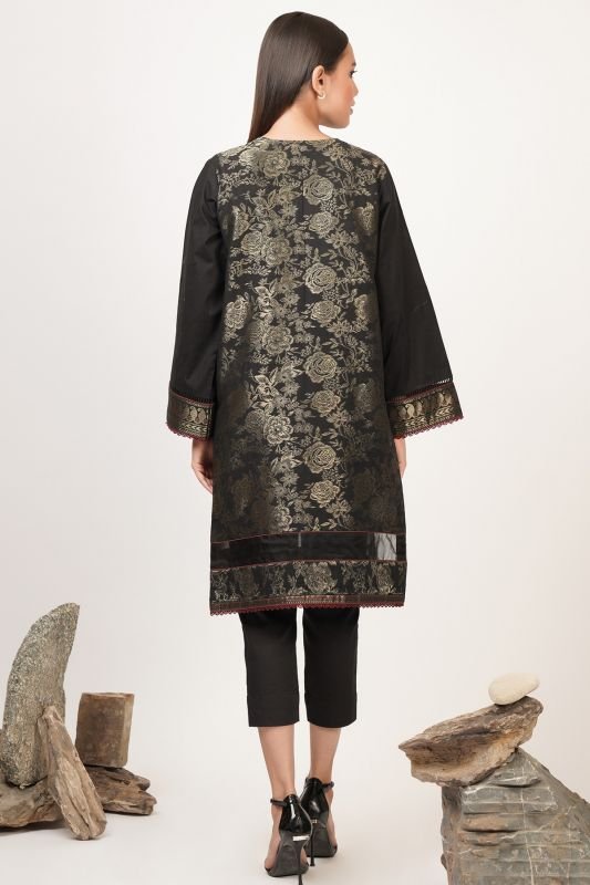 Dyed Jacquard Kurti