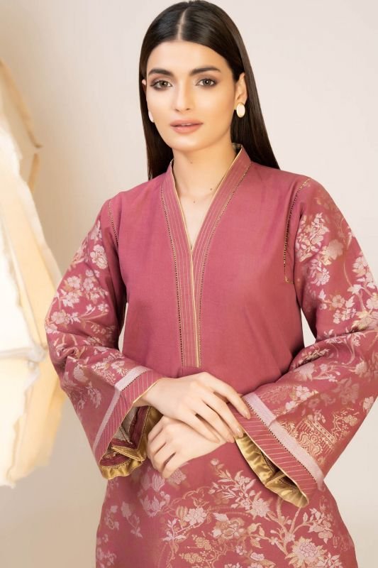 Dyed Jacquard Kurti