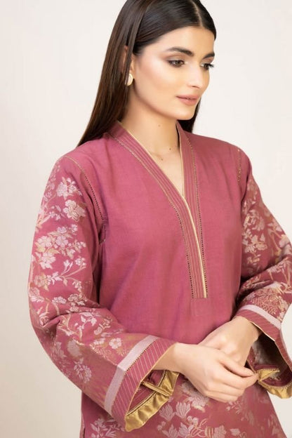 Dyed Jacquard Kurti
