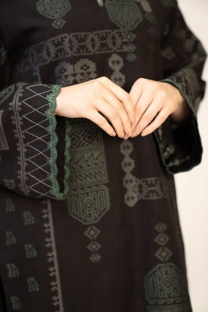 Dyed Jacquard Kurti