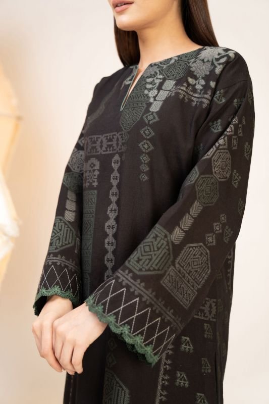 Dyed Jacquard Kurti