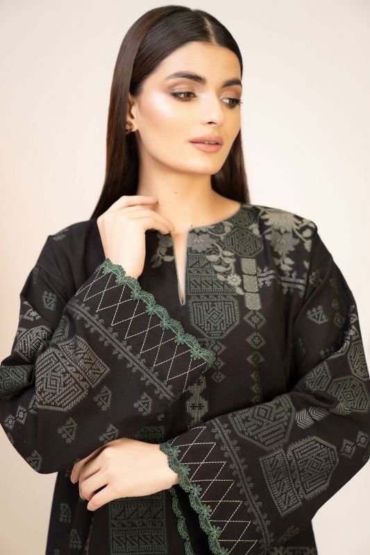 Dyed Jacquard Kurti