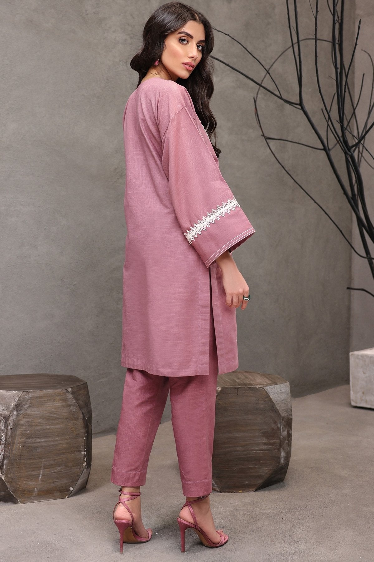 Alkaram - 2 Pc Dyed Khaddar Suit