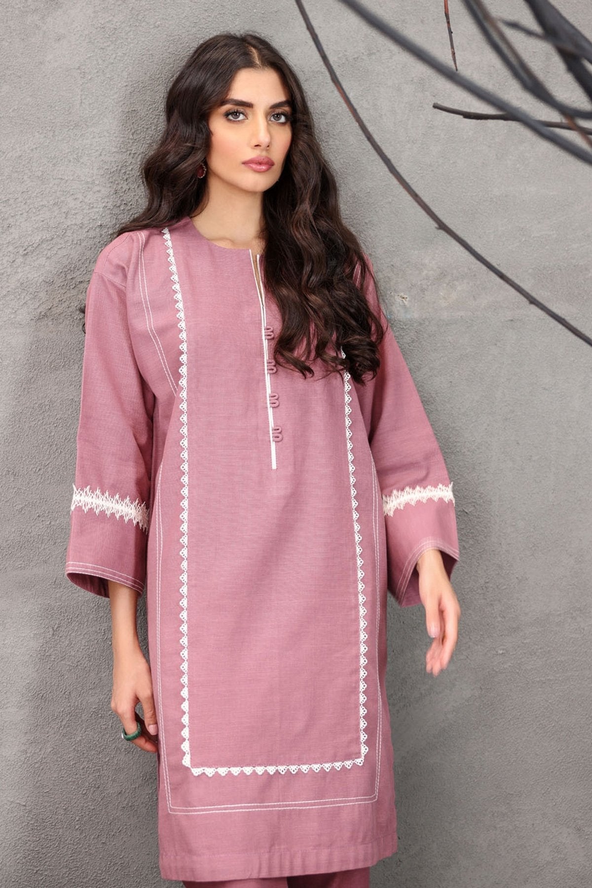 Alkaram - 2 Pc Dyed Khaddar Suit