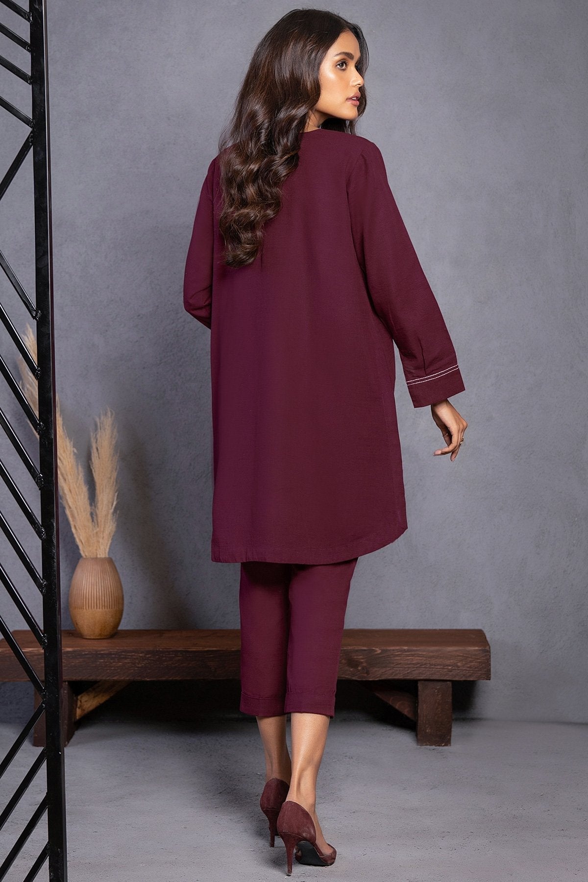 Alkaram - 2 Pc Dyed Khaddar Suit
