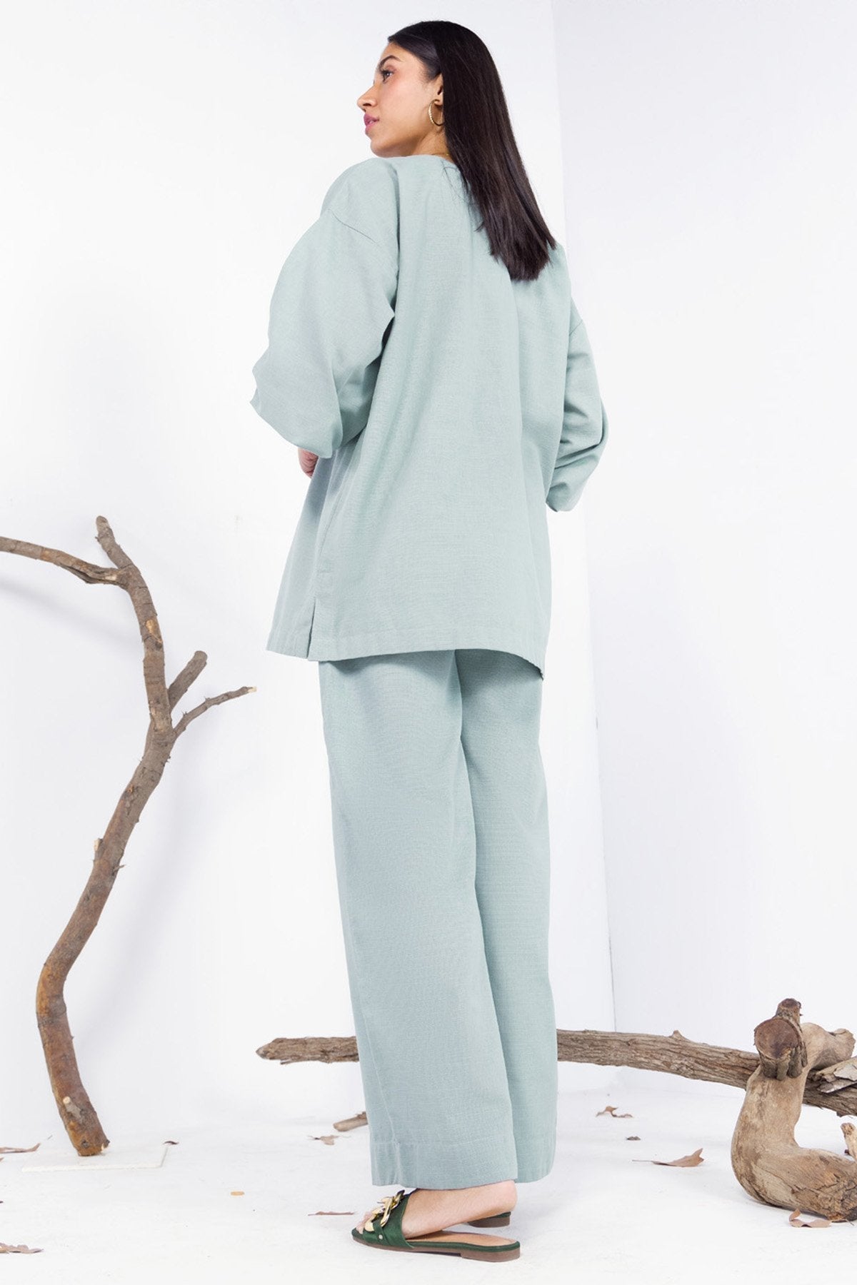 2 Pc Dyed Khaddar Outfit