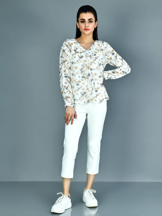 Limelight - Printed Chiffon Top