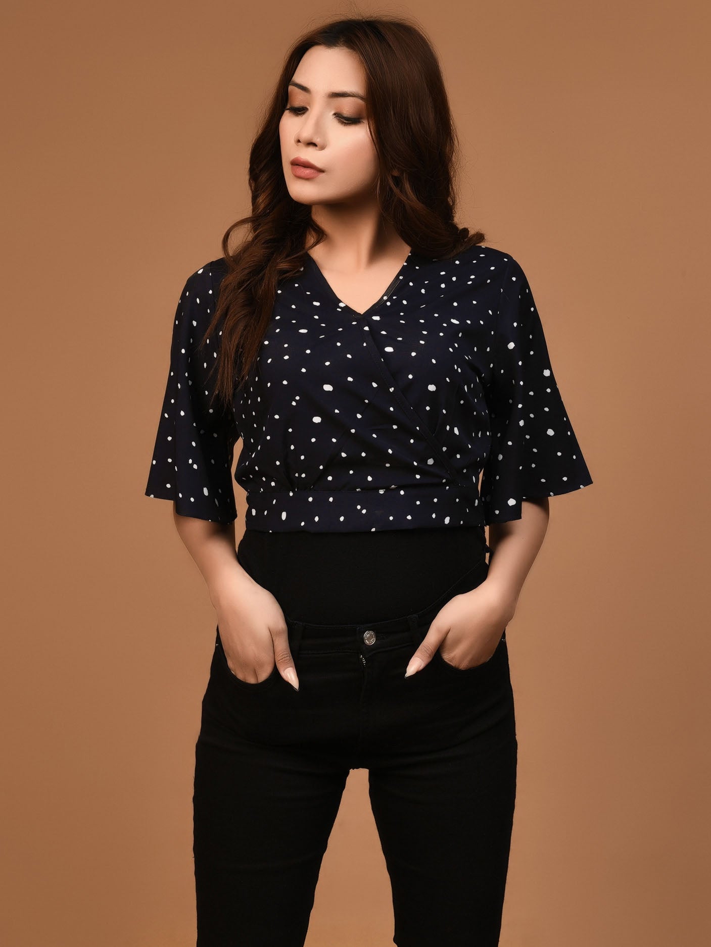 Limelight - Polka Dot Cropped Top