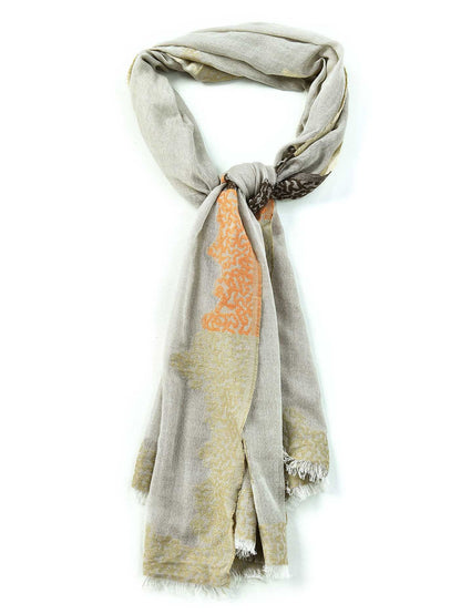 Jacquard Embroidered Scarf