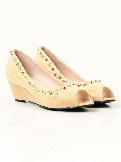 Limelight - Studded Wedges - Beige