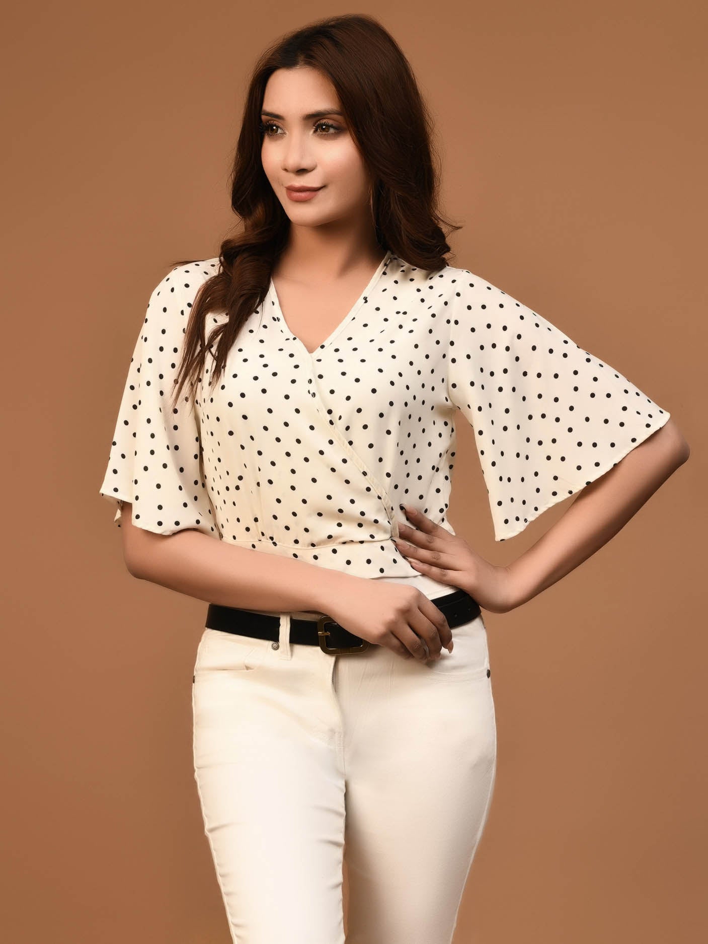 Limelight - Polka Dot Cropped Top