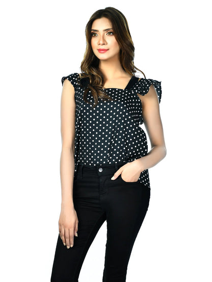 Limelight - Black and White Check Top