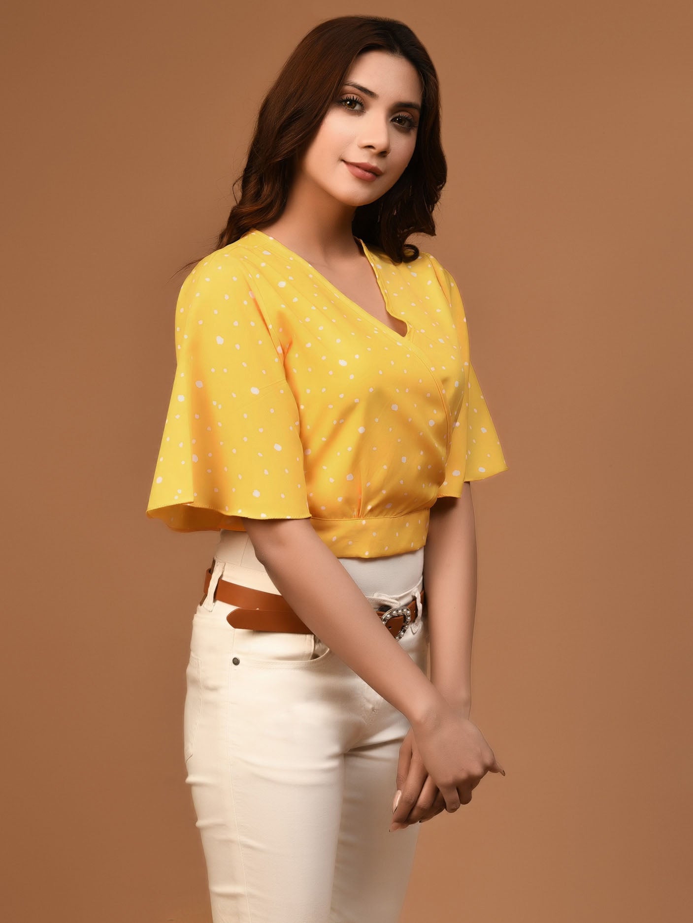 Limelight - Polka Dot Cropped Top