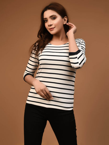 Limelight - Striped Basic Top