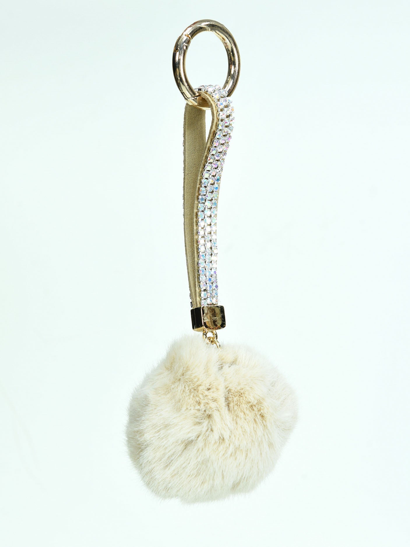 Limelight - Rhinestone Pompom Key Chain