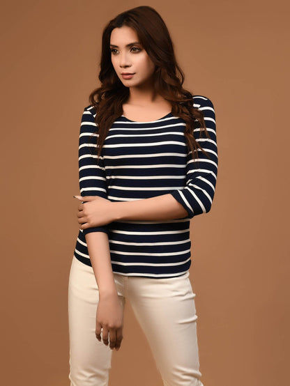 Limelight - Striped Basic Top