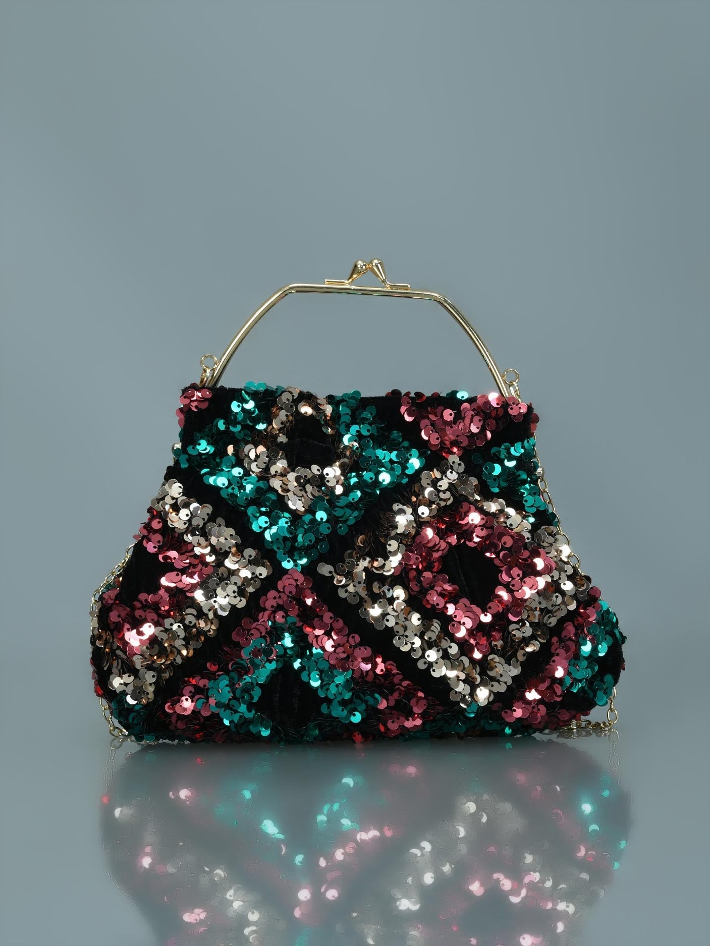 Limelight - Multi Sequin Clutch