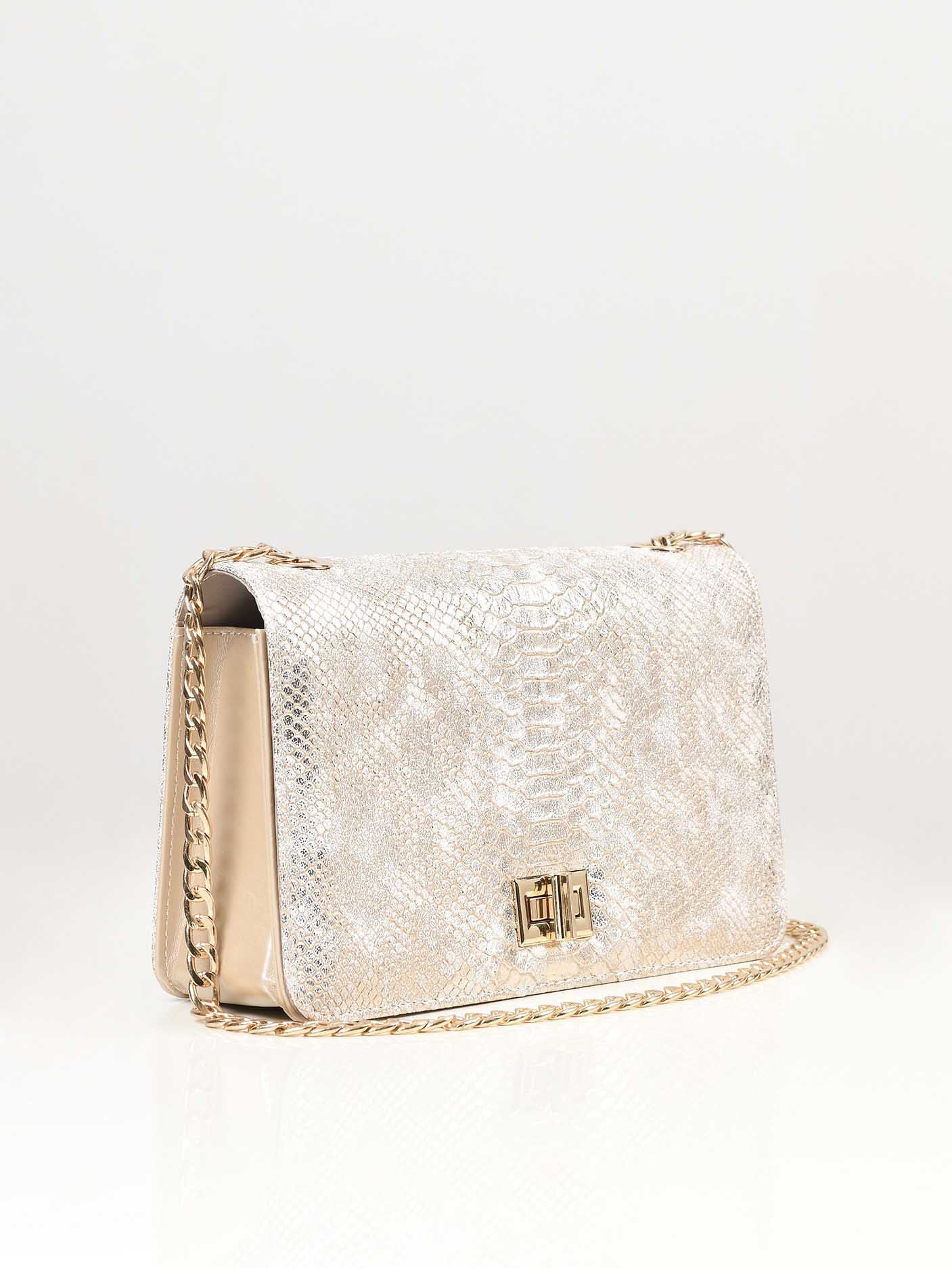 Limelight - Gold Textured Handbag