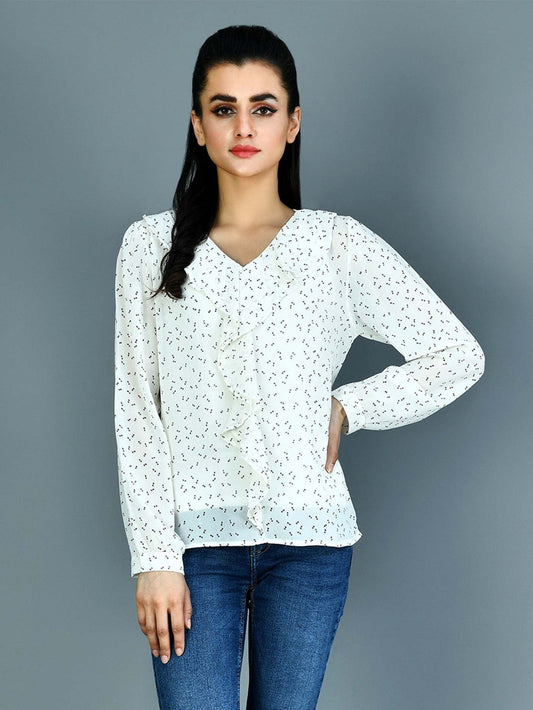 Limelight - Printed Chiffon Top