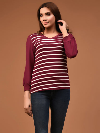 Limelight - Striped Basic Top