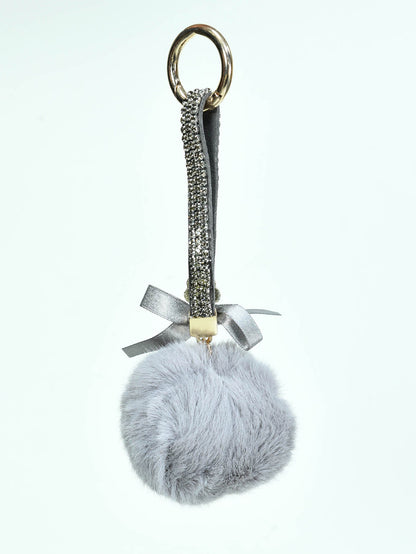 Limelight - Rhinestone Pompom Key Chain