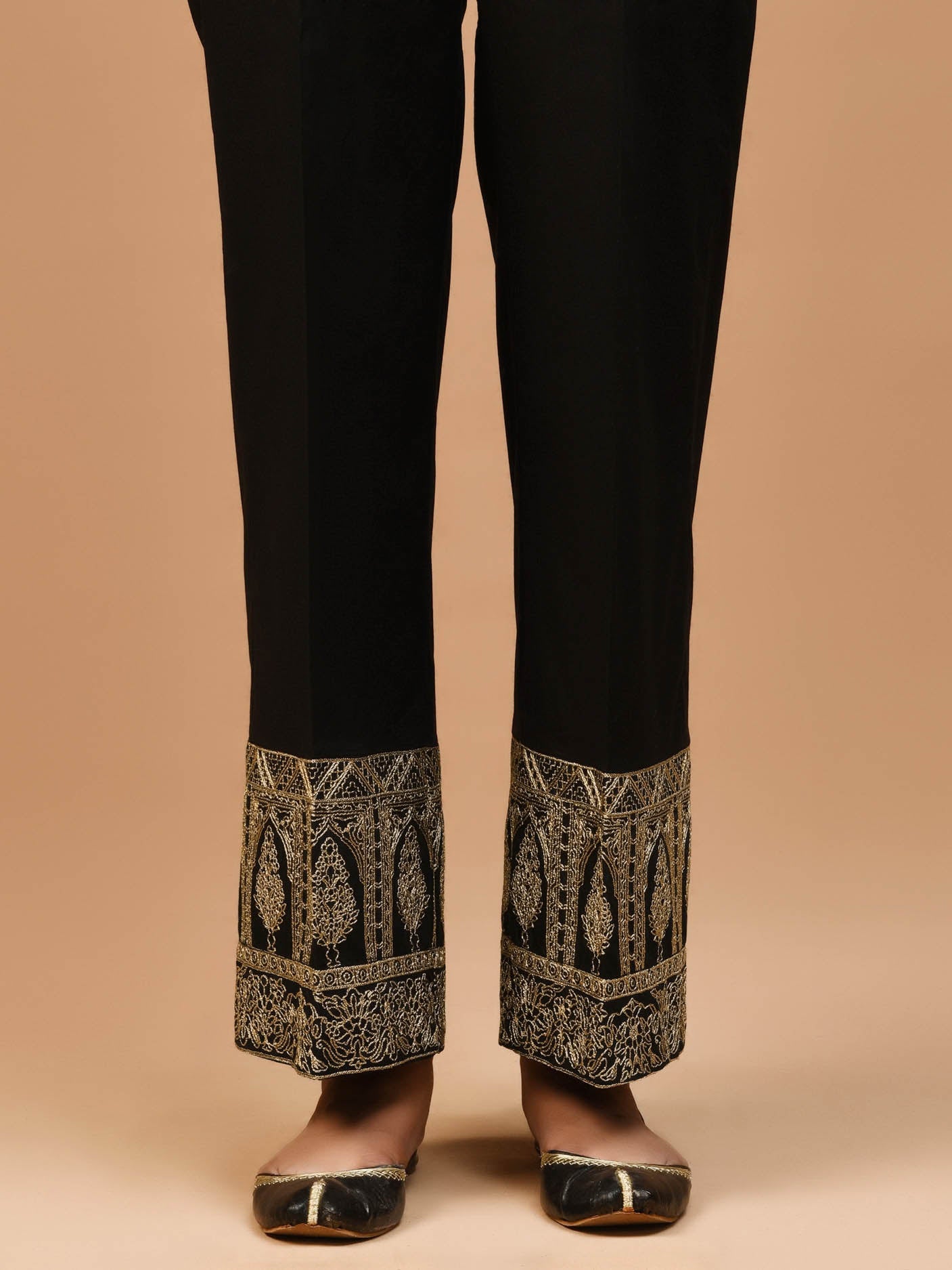Embroidered Cambric Pants