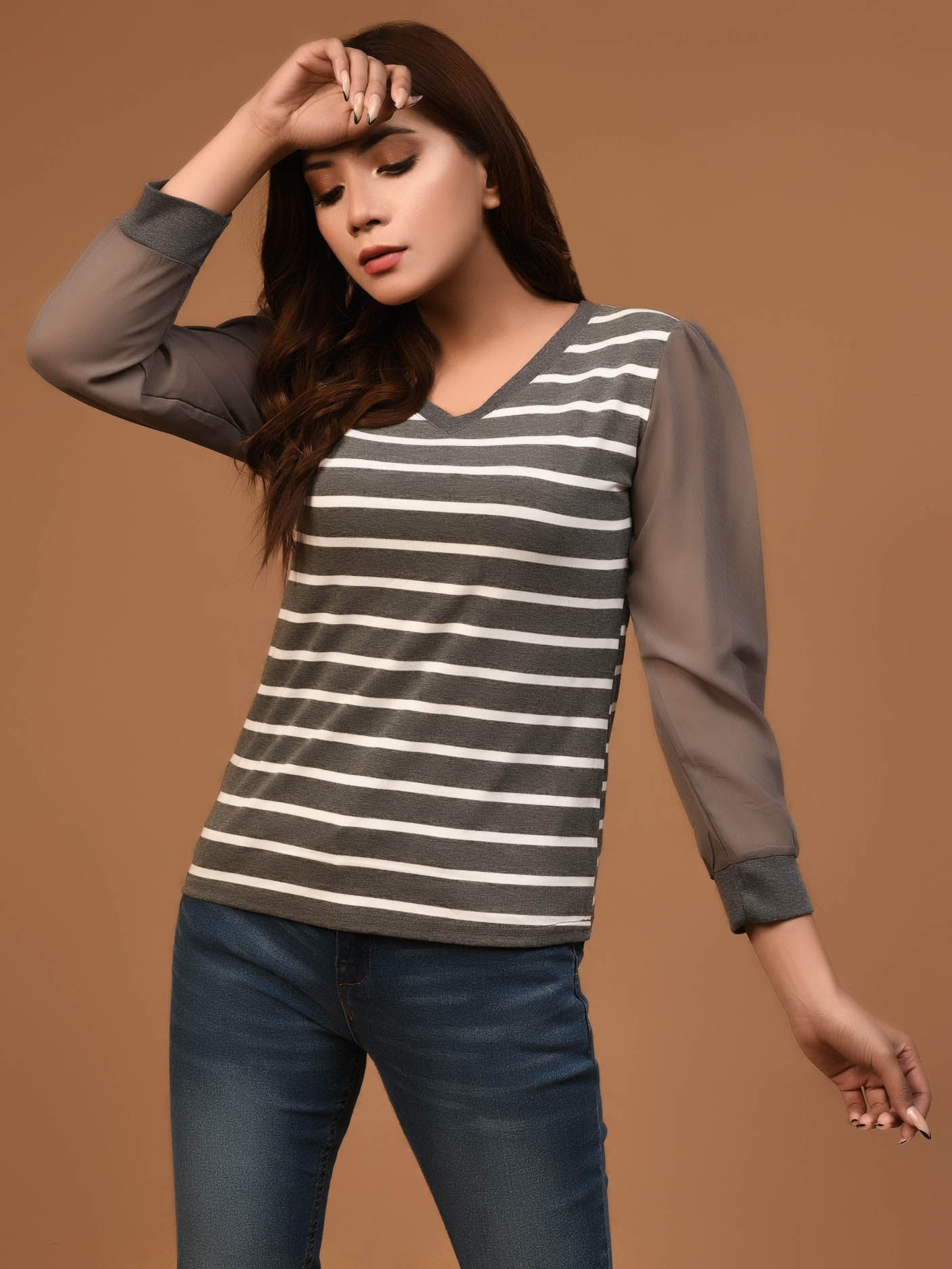 Limelight - Striped Basic Top