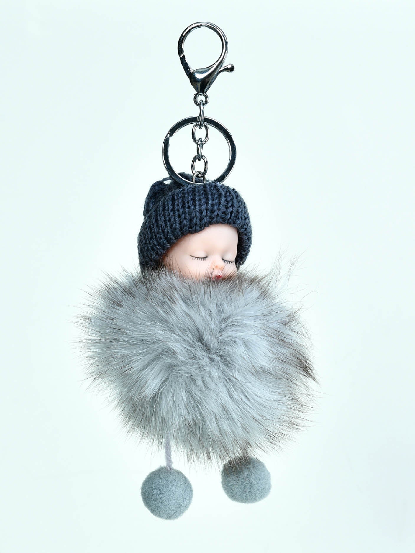 Limelight - Sleeping Baby Pompom Key Chain