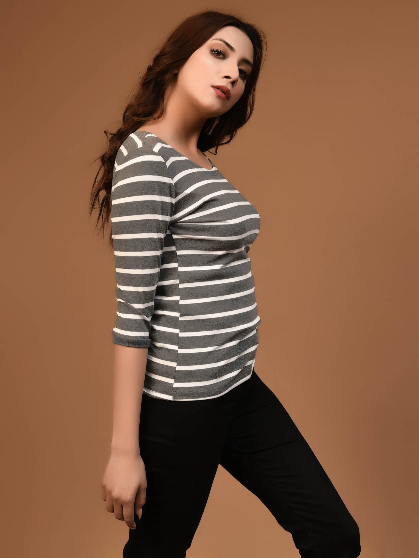 Limelight - Striped Basic Top