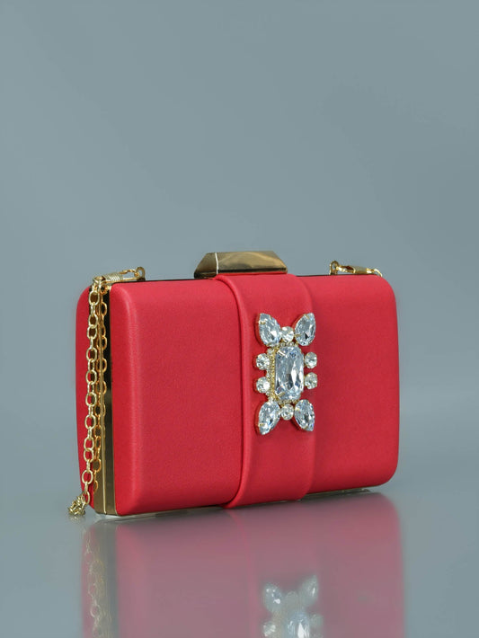 Limelight - Stone Brooch Clutch