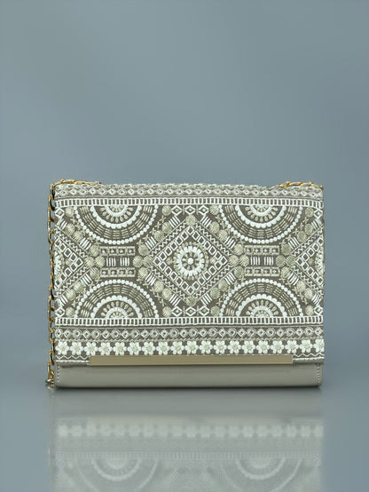 Limelight - Embroidered Clutch