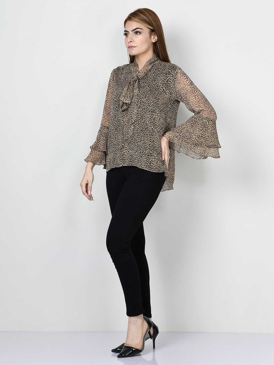 Limelight - Printed Chiffon Top